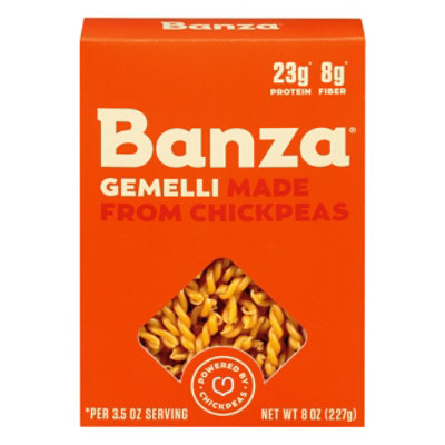 Banza Chickpeas Made Gemelli Pasta  - 8 Oz - Image 3
