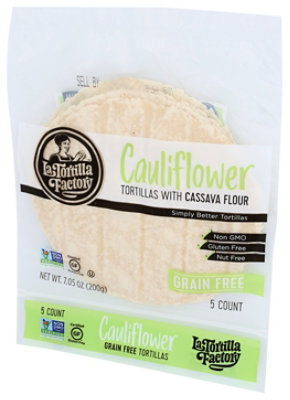 La Tortilla Factory Cauliflower Cassava Flour Gluten Free Tortillas - 5 CT - Image 4