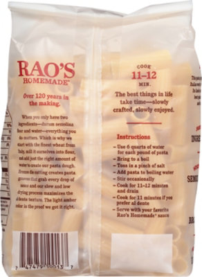 Rao's Homemade Rigatoni Pasta - 16 Oz - Image 4