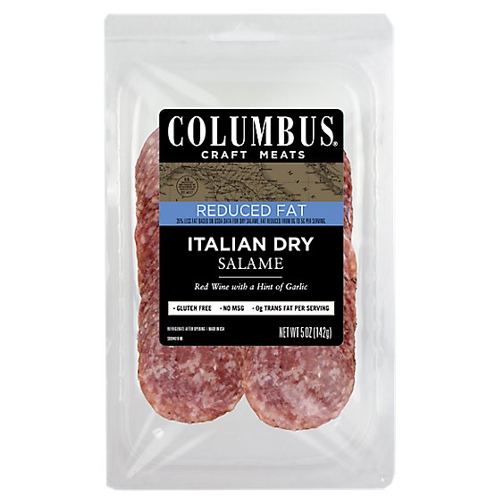 Columbus Salami Italian Dry Reduced Fat - 5 OZ