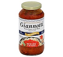 Giannotti Pasta Sauce With Meat All Natural - 26 Oz