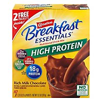 Carnation Breakfast Essentials High Protein Nutritional Mix Chocolate Powder Drink - 10 Count - Image 3