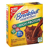 Carnation Breakfast Essentials High Protein Nutritional Mix Chocolate Powder Drink - 10 Count - Image 1
