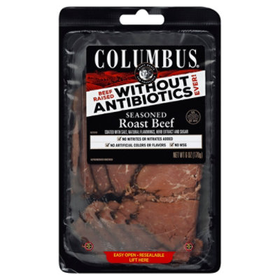 Columbus Roast Beef Seasoned 6 OZ Safeway