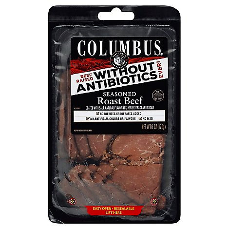 Columbus Roast Beef Seasoned - 6 OZ