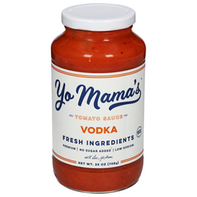 Yo Mamas Foods Tomato Sauce Velvety Vodka - 25 Oz - Image 3