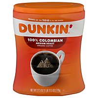 Dunkin Colombian Canister Coffee - 27.5 OZ - Image 3