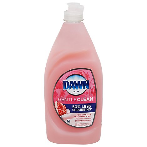 Dawn Ultra Gentle Clean Dishwashing Liquid Dish Soap Pomegranate & Rose Water Scent - 16.2 Fl. Oz.