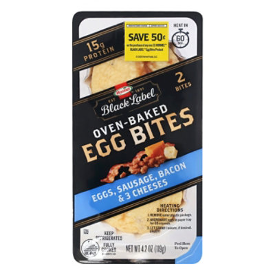 Hormel Black Label Egg Bites Bacon And Sausage - 4.2 OZ