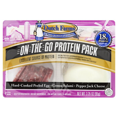 Dutch Farms Hard Boiled Egg, Genoa & Pepperjack Cheese - 3.35 OZ - Image 2