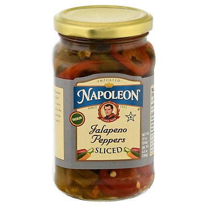 Napoleon Jalapenos Tricolor Sliced - 12 Oz - Image 1