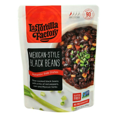 La Tortilla Factory Beans Black Mex Styl - 10 OZ