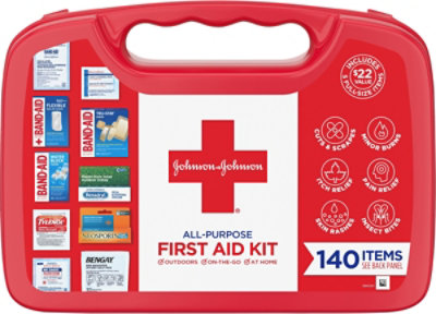 Johnson & Johnson All Purpose First Aid Kit - Each - Image 2