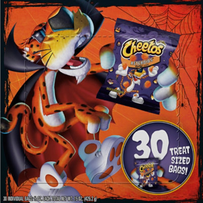 CHEETOS Asteroids Cheese Flavored Snacks Cheddar Flavored 1/2 Oz 30 Count - 30 CT - Image 2