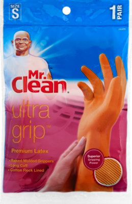 Mr Clean Ultra Grip Latex W/grippers Sm - EA - Image 2