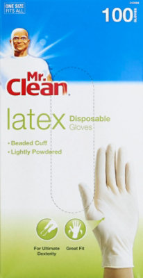 Mr. Clean Latex Disposable Gloves - 100 CT - Image 2