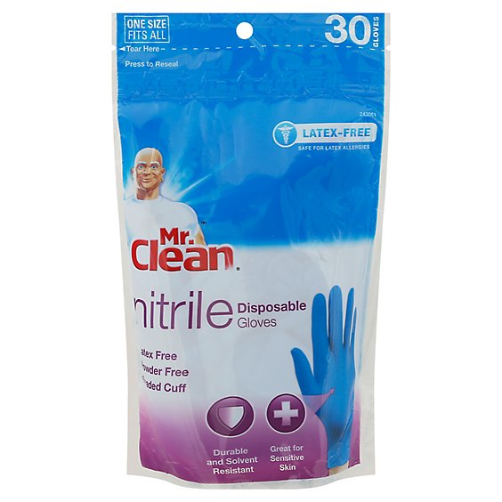 Mr Clean Disposable Nitrile Bag - 30 CT