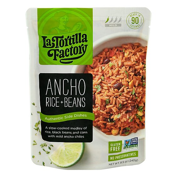 La Tortilla Factory Rice & Beans Ancho - 8.5 OZ
