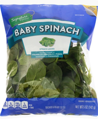 Signature Farms Salad Baby Spinach - 5 OZ - Image 2