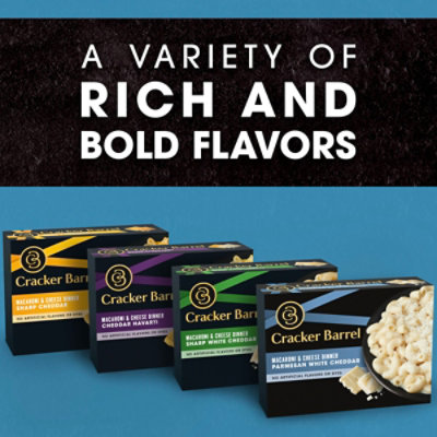 Cracker Barrel Parmesan White Cheddar Macaroni & Cheese Dinner - 12 Oz - Image 5