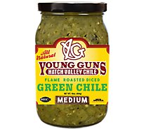 Young Guns Hatch Valley Medium Flame Roasted Green Chile - 16 OZ