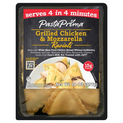 Pasta Prima Grilled Chicken And Mozzarella Ravioli - 14 OZ