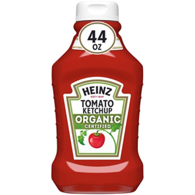 Heinz Organic Tomato Ketchup Bottle - 44 Oz