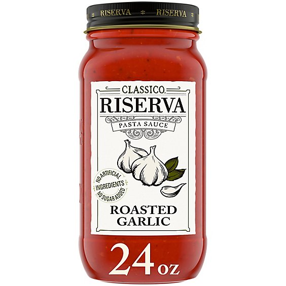 Classico Riserva Roasted Garlic Pasta Sauce Jar - 24 Oz