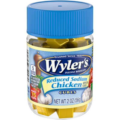 Wyler's Instant Bouillon Chicken Flavored Cubes with Reduced Sodium - 2 Oz - Image 3