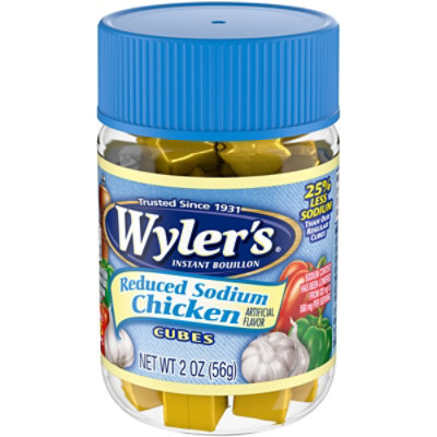 Wyler's Instant Bouillon Chicken Flavored Cubes with Reduced Sodium - 2 Oz - Image 4