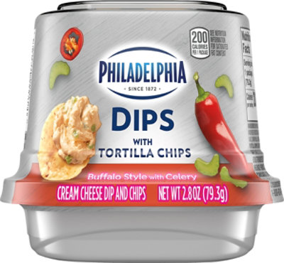 Philadelphia Dips With Tortilla Chips Buffalo Style - 2.8 OZ - Image 2