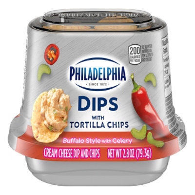 Philadelphia Dips With Tortilla Chips Buffalo Style - 2.8 OZ