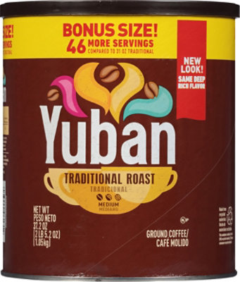 Yuban Traditional Roast Medium Roast Ground Coffee Bonus Size - 37.2 Oz - Image 2