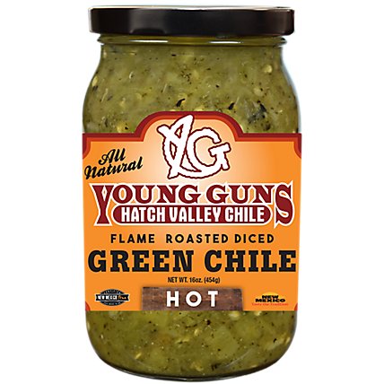 Young Guns Hv Hot Flame Rst Grn Chile - 16 OZ - Image 1