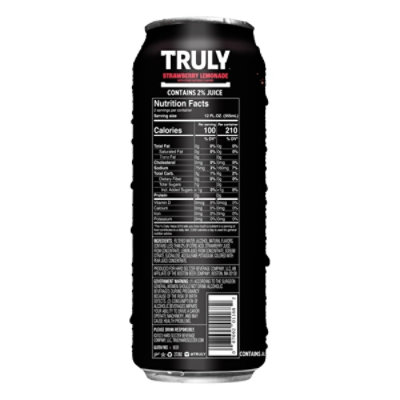 Truly Hard Seltzer Strawberry Lemonade In Can - 24 Fl. Oz. - Image 4