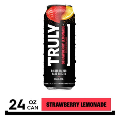 Truly Hard Seltzer Strawberry Lemonade Spiked & Sparkling Water - 24 Fl. Oz.