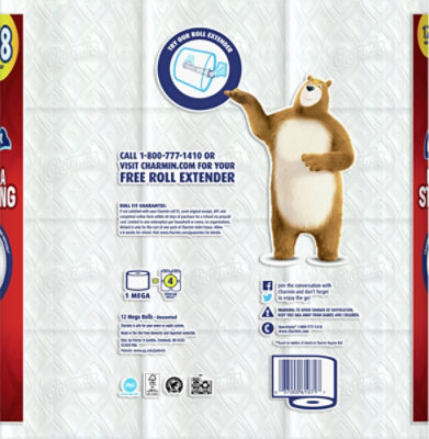 Charmin Ultra Strong 264 Sheets Per Mega Roll Toilet Paper - 12 Count - Image 4