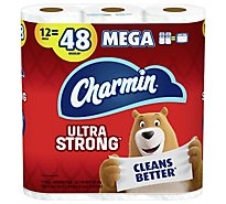 Charmin Ultra Strong Bathroom Tissue Mega Rolls 2 Ply - 12 Roll