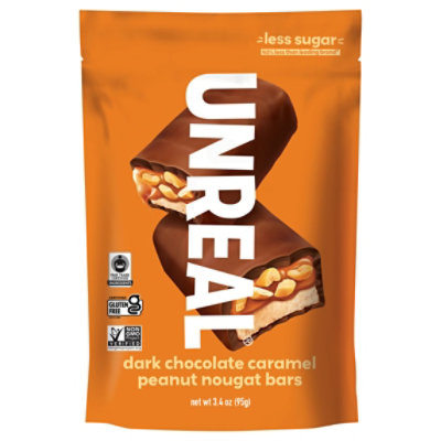 Dark Chocolate Caramel Peanut Nougat Bar - 3.4 OZ - Image 1