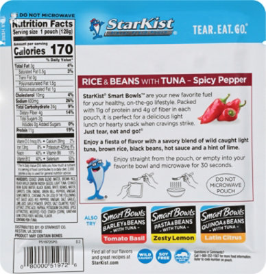 Starkist Spicy Rice & Beans Microwaveable Tuna Creations - 4.5 OZ - Image 5