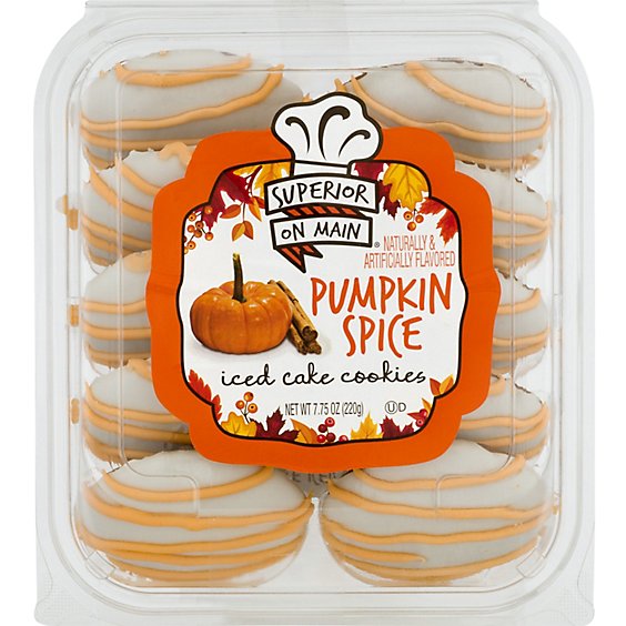 Pumpkin Spice Iced Cake Cookies - 7.75 OZ