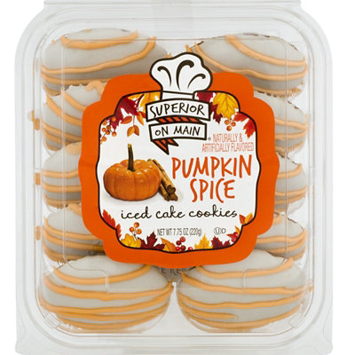 Pumpkin Spice Iced Cake Cookies - 7.75 OZ - Image 1