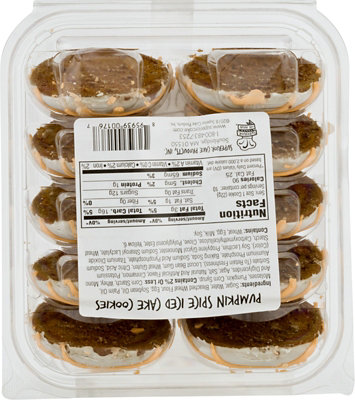 Pumpkin Spice Iced Cake Cookies - 7.75 OZ - Image 2