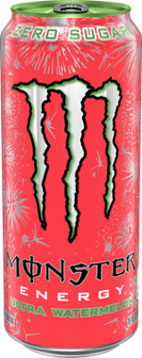 Monster Energy Drink Ultra Watermelon - 16 Fl. Oz.