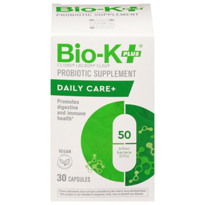 Bio K Probiotic Daily Care Capsules - 30 CT