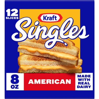 Kraft Singles American Pasteurized Prepared Cheese Product Slices - 12 Count - Image 1