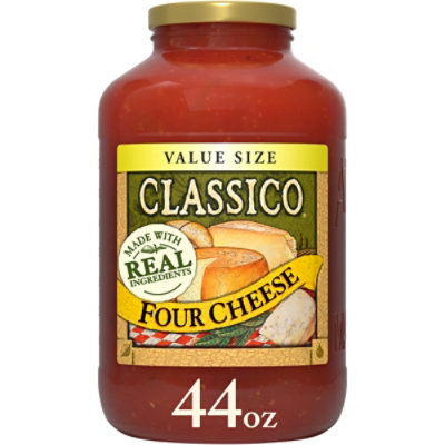 Classico Four Cheese Pasta Sauce Value Size Jar - 44 Oz - Image 1