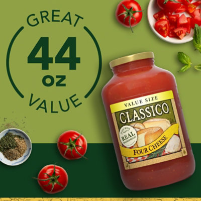 Classico Four Cheese Pasta Sauce Value Size Jar - 44 Oz - Image 5