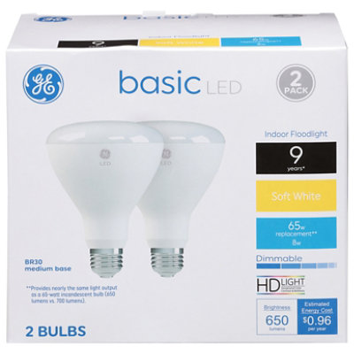 Ge Led Basic R30 65w Eq Soft White 2ct - 2 CT - Image 3