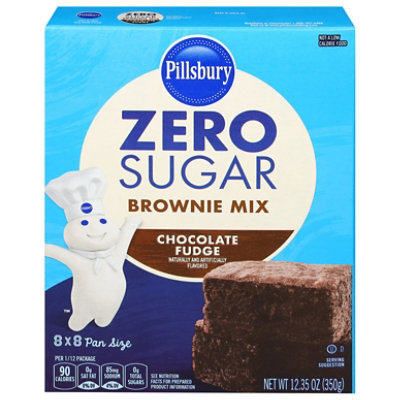 Pillsbury Zero Sugar Chocolate Fudge Flavored Brownie Mix - 12.35 Oz - Image 3